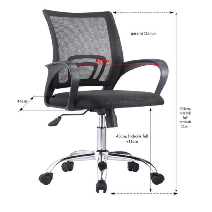 Kursi Kantor Kaki Besi Furniture Chairs Original Dan Terpercaya