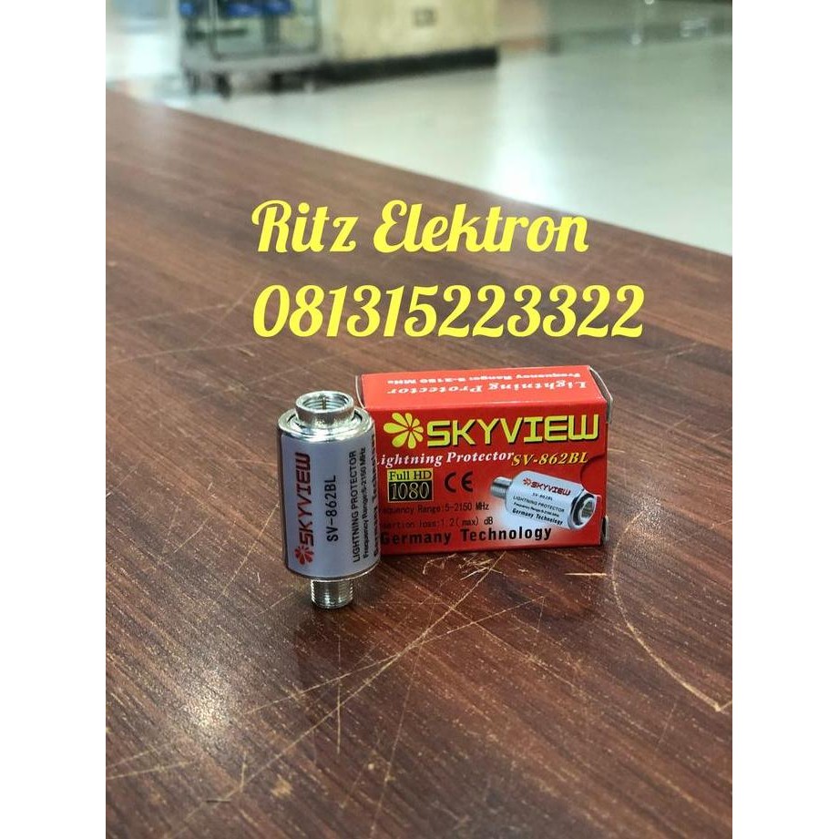 Anti petir Skyview untuk LNB, Receiver Parabola TV