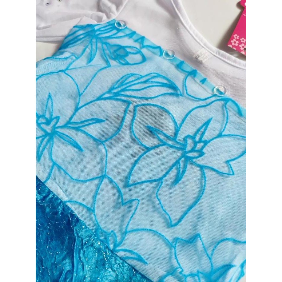 Baju Kostum Anak Frozen Elsa Dress Gaun Pesta Ultah