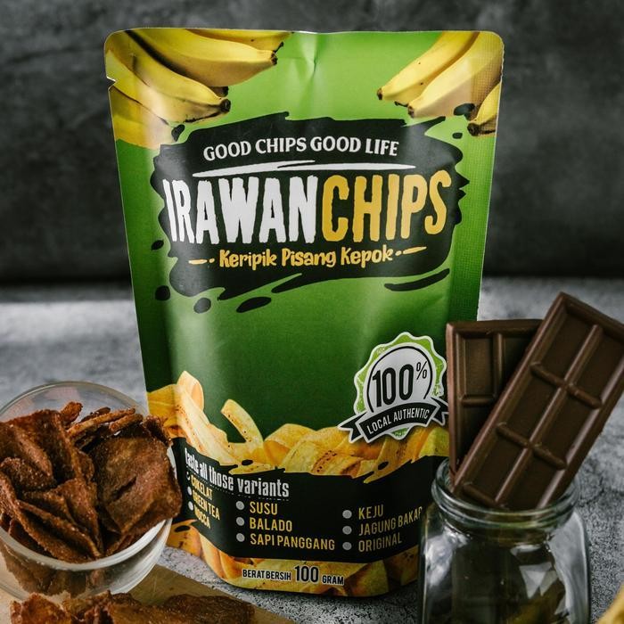 

Ccf Keripik Pisang Kepok Irawanchips 100 Gr