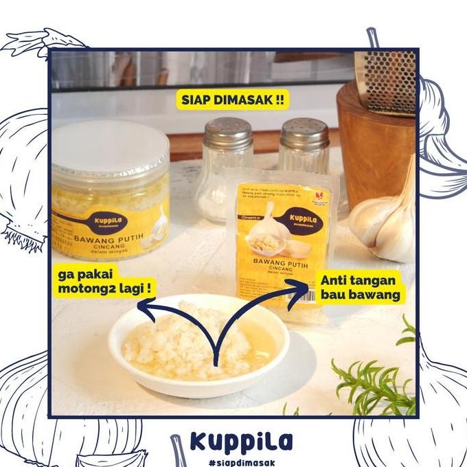 

(Allthebest) Bawang Putih Cincang dalam Minyak JAR (200g) FREE Sachet - Kuppila