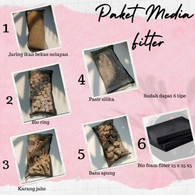 Tersedia Paket Lengkap Media Filter Kolam Ikan Koi Isi 6 Item