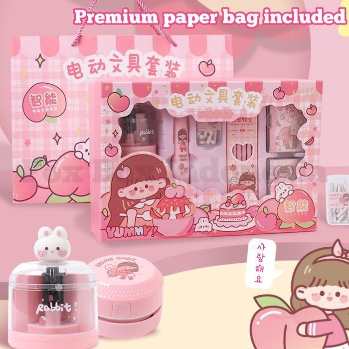 

DD Set Alat Tulis Elektrik - Set Elektrik Stationery Otomatis - Perlengkapan Alat Tulis Anak Otomatis - Automatic Electric Stationery Set