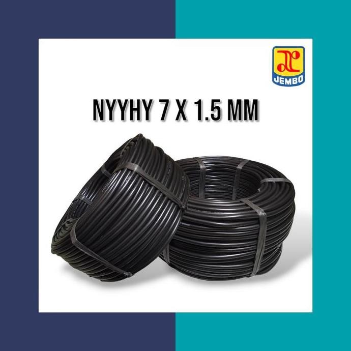 Kabel Serabut NYYHY 7x1.5 / 7x1,5 mm JEMBO, 100 meter