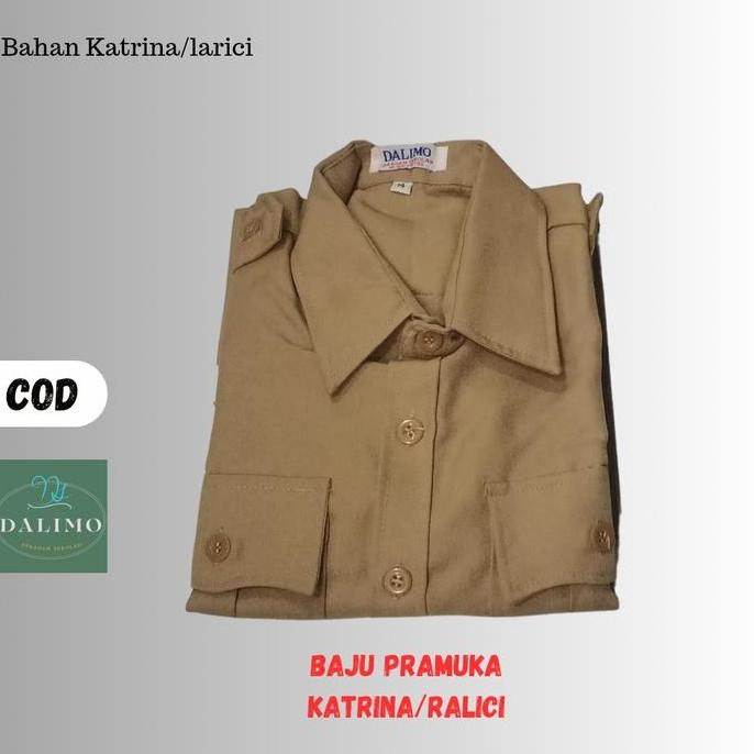 (Allthebest) Baju Pramuka Bahan Katrina/Larici Seragam Dalimo Pramuka Rapilo