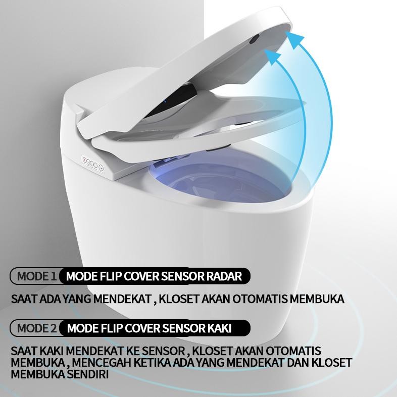 Terlaris | Terbaru | Best Seller | Termurah Blue Sky Automatic Smart Closet Toilet Kloset Duduk Euro