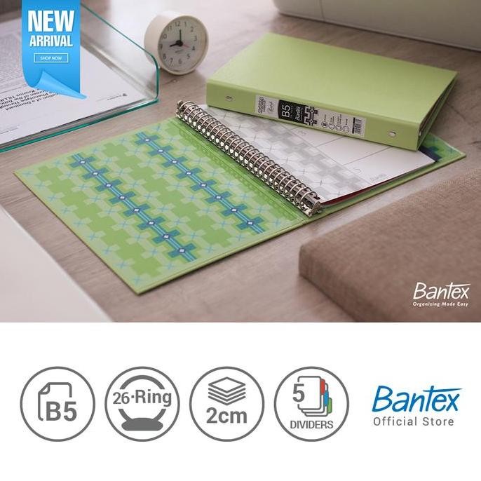 

Tersedia Bantex Multiring Binder B5 Pistachio Batik Series #1336 72