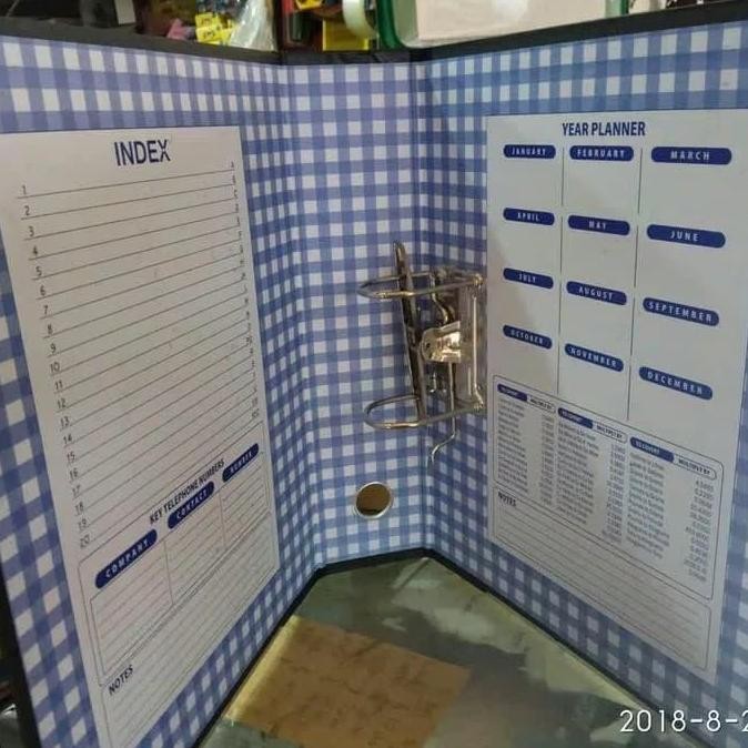 

Tersedia Ordner Binder Kertas Gema Folio File Organizer Praktis