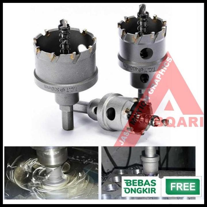 mata bor hole saw besi Set 5pcs baja ringan hole saw plat besi