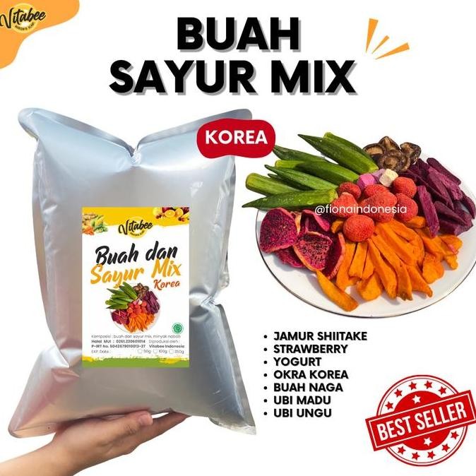 

Keripik Buah Dan Sayur Mix 1Kg - Vitabee Nangka Apel Wortel Apel Salak Pisang Food Kerupuk Pasti Ori