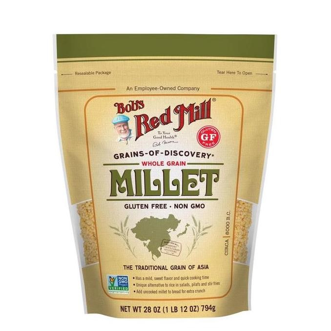 

Millet Gluten Free Whole Grain ( Jawawut ) 794g - Bob Red Mill BRM