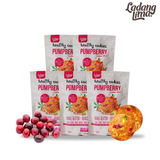 

Cookies Pumpberry 180gr - Kukis Buah Premium Isi 5pcs Stok Terbatas