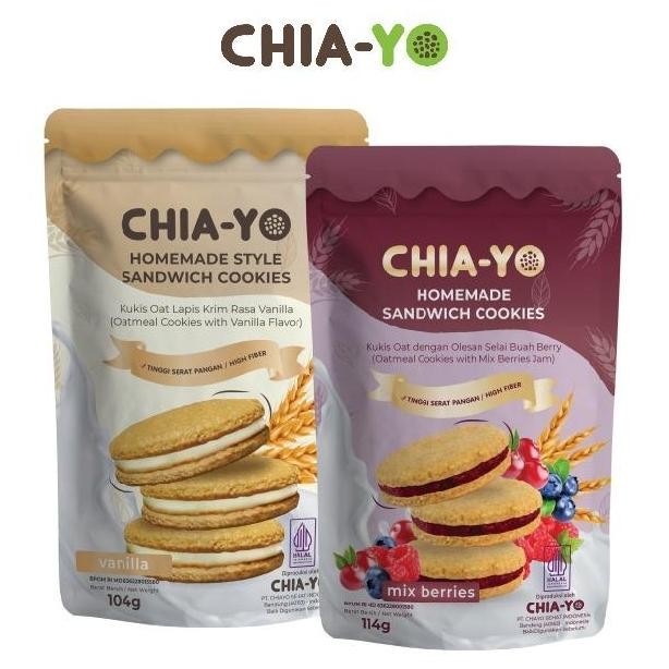 

Paket Cookies Sandwich Vanilla & Mix Berries - Bundling Camilan Sehat Stok Terbatas