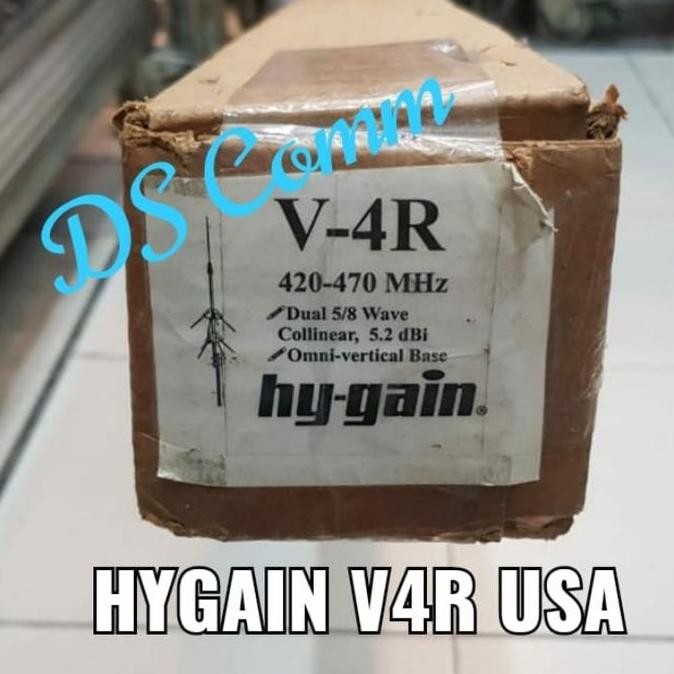 Promo Hy Gain V-4R Antena UHF 420-470 Base Station Antena V4R USA Ori Baru COD