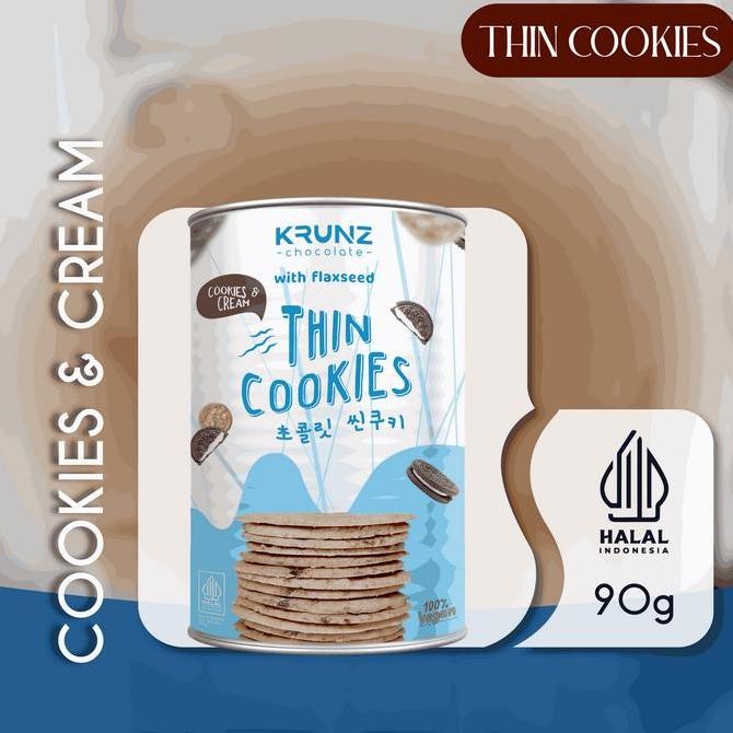 

WoCA Krunz Thin Cookies - Chocolate Cookies & Cream Renyah Premium Stok Terbatas