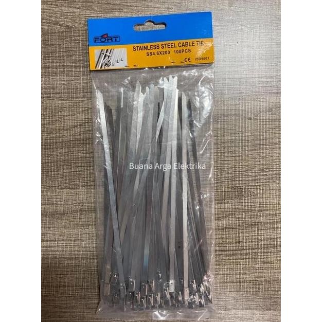 

Promo Kabel / Cable Ties Stainless Steel SS 8 x 400L mm COD