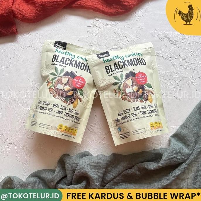 

LADANG LIMA Gluten Free Blackmond Cookies 180gr - Kukis Coklat Sehat Stok Terbatas