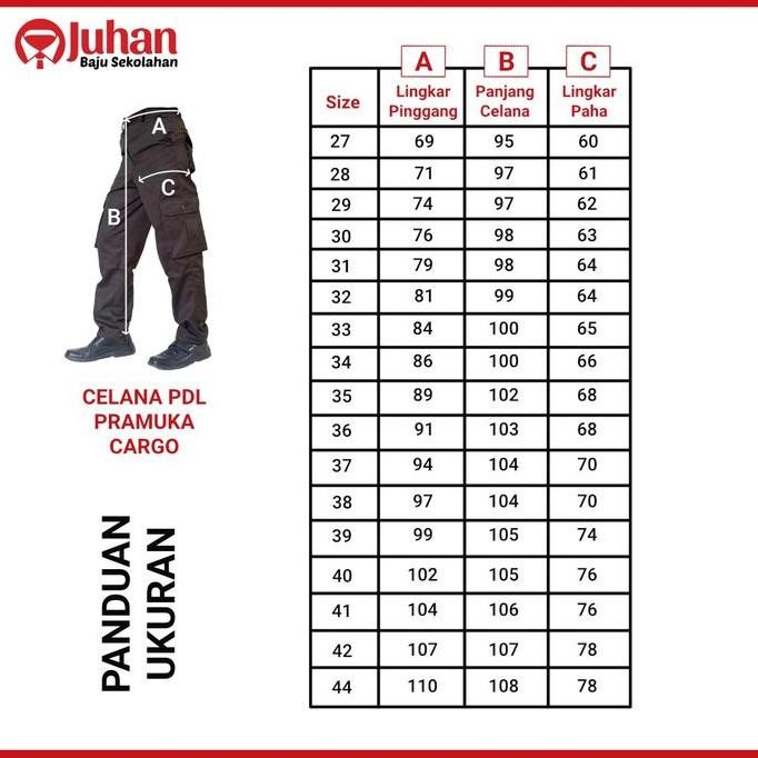 (Allthebest) CELANA PANJANG PRAMUKA PDL -CELANA PRAMUKA PEMBINA (CARGO) BIG SIZE