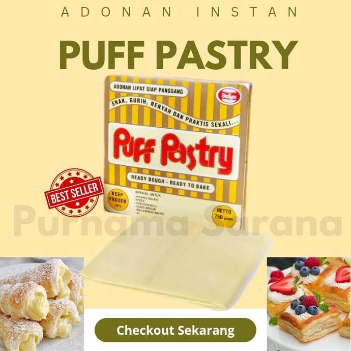 

Adonan Puff Pastry Stella 750g - Premium Quality Ready to Bake Stok Terbatas