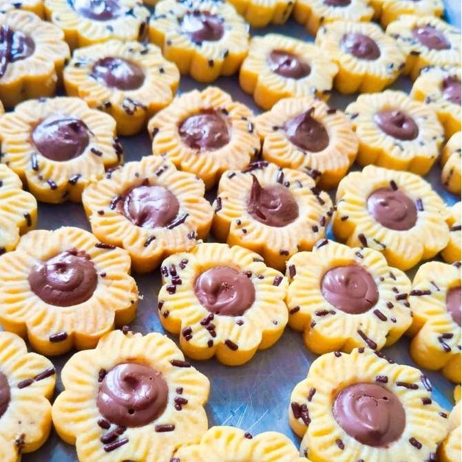 

Nutella Cookies Renyah Toples Kecil 250gr - Cookies Premium Coklat Stok Terbatas