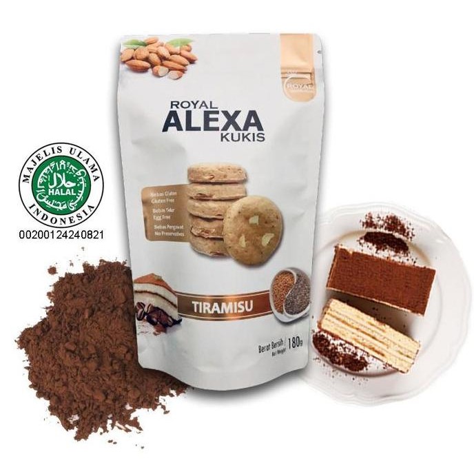 

Royal Alexa Tiramisu Cookies Gluten Free 180gr Premium Snack Stok Terbatas