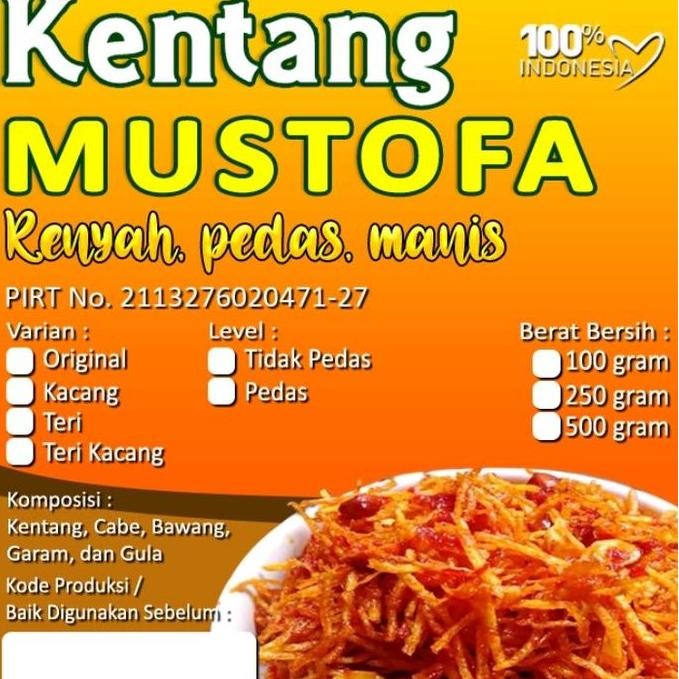 

Paket Reseller 10 Pcs Kentang Mustofa 100 Gram Terlaris