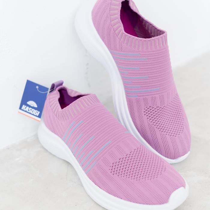 Ds Sepatu Kasogi Paris Slip On Wanita Dewasa Casual Selop Hitam Shoes