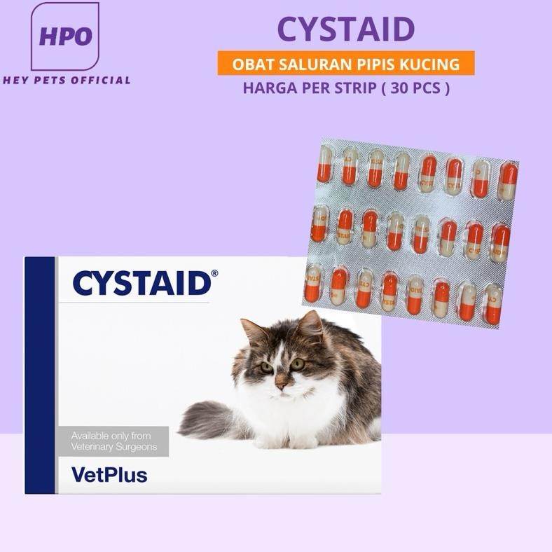 Cystaid Plus CystaidPlus Kapsul Obat Gangguan Saluran Kencing Kucing - 30pcs MURAH
