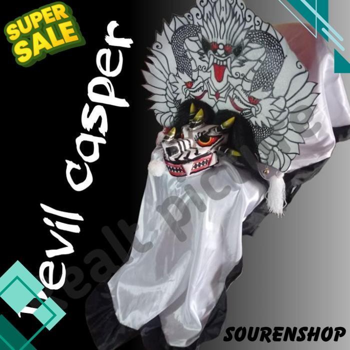 Barongan Devil Casper Fullset Bisa Cod