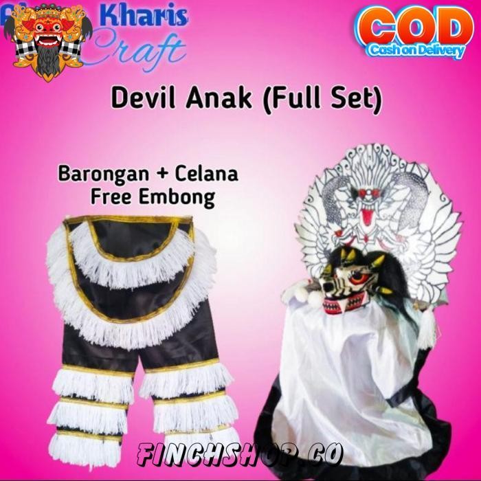 Barongan Devil Casper Fullset Murah