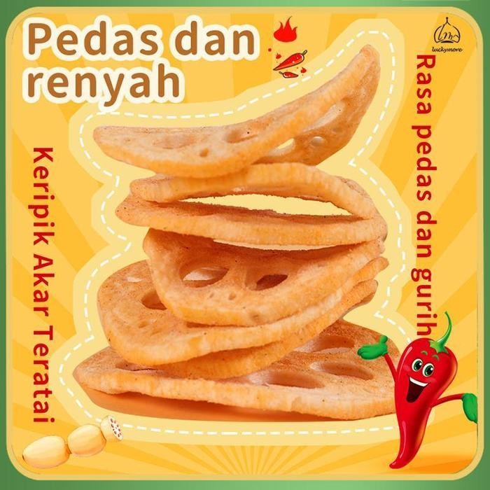 

CCF LuckymoreHALAL Akar Teratai Renyah Pedas 48g- Keripik Akar Teratai Rasa Pedas, Camilan Sehat | Camilan Pedas, Keripik Akar Teratai, Camilan Sehat, Renyah dan Gurih, Camilan Tanpa Pengawet. Makanan Food Snack Cemilan Kripik Goreng Asin Merah