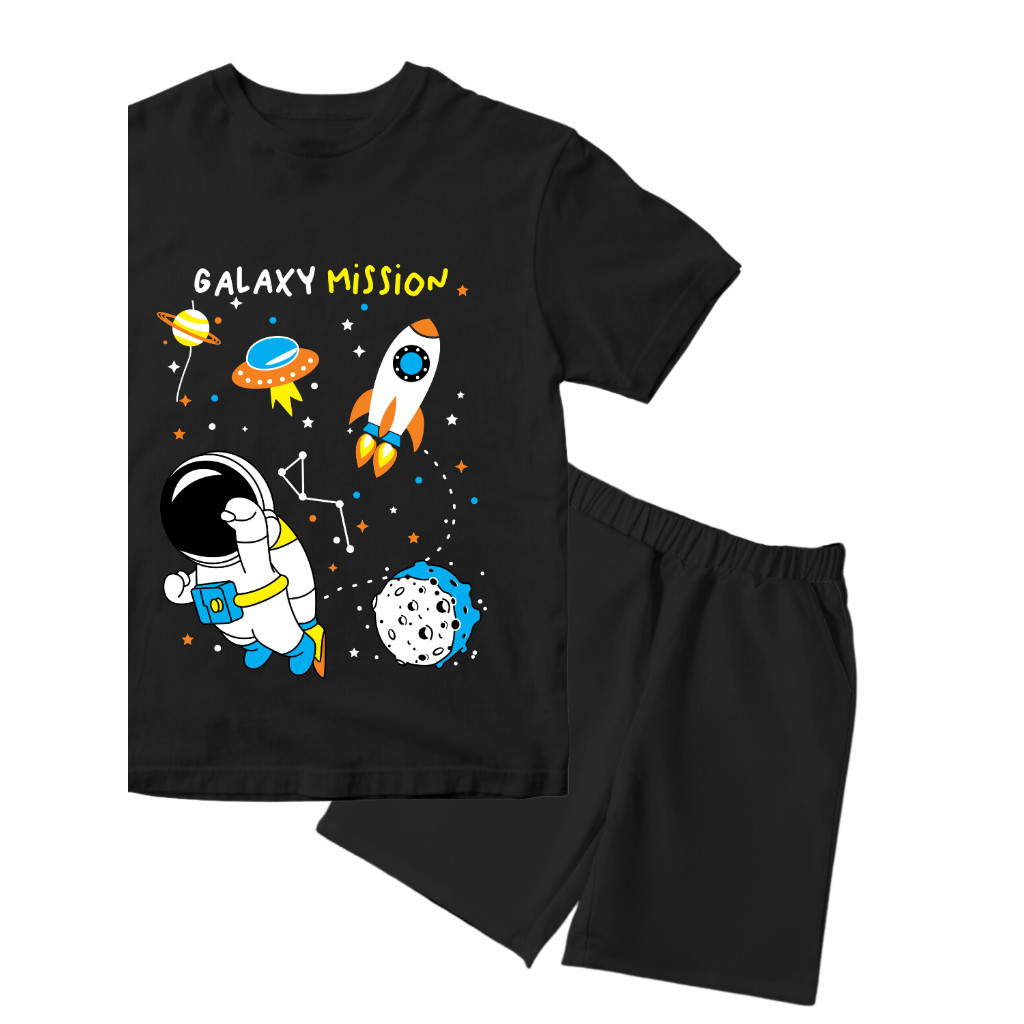 MyLion Baju Kaos Distro Setelan Anak Laki Laki Karakter Doa Ayah Ibu Muslim Keren Usia 1 - 10 Tahun 