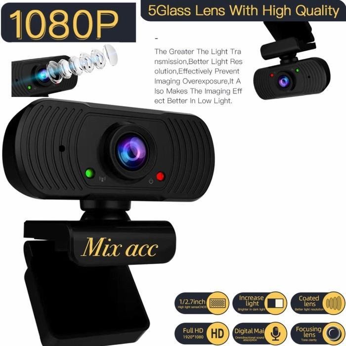 UP Webcam HD 1080p Autofocus Camera PC Desktop Portable Laptop Build in