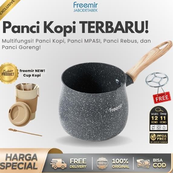 NC [PO 15 AGUSTUS] freemir Panci Mini Gemoy Panci Kopi Panci Mie Instan Anti Tumpah Wajan Anti Lengk