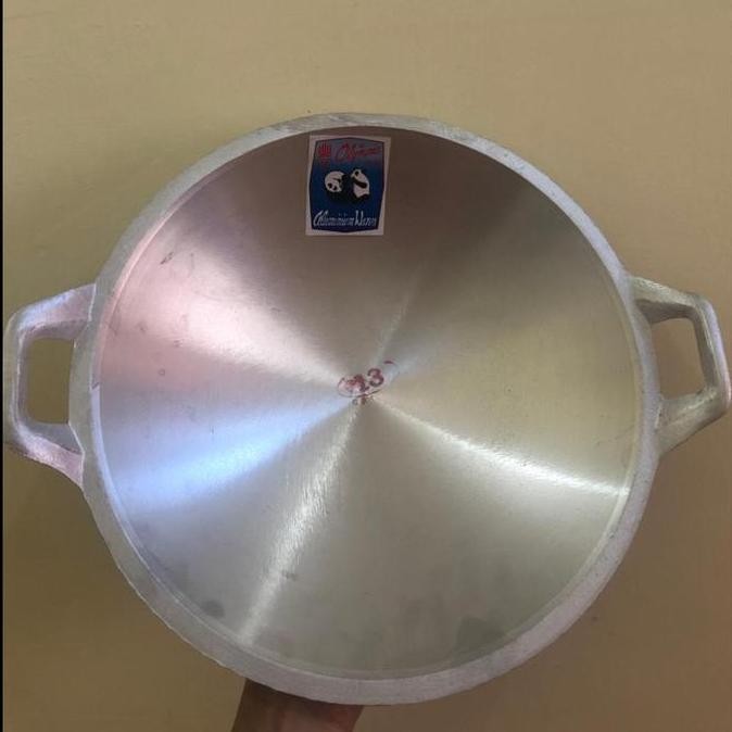 NC wajan aluminium, wajan untuk pengorengan merk panda ukuran kecil-besar