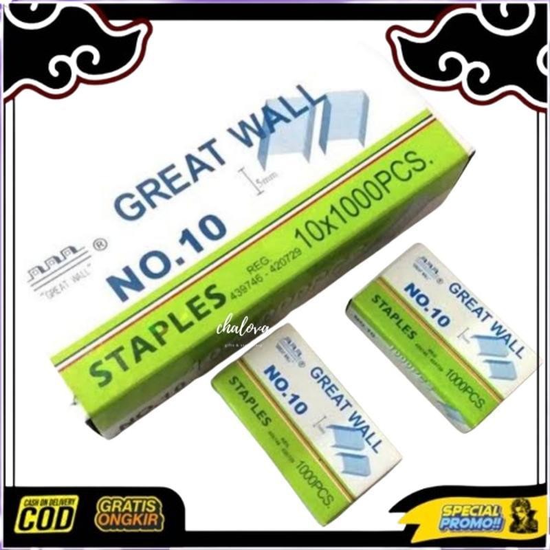 

Flash Sale [Slop] Isi Stapler No 10 Great Wall / Isi Staples Kecil No 10 Gw / Isi Jepretan / Isi Hekter Isi 10 Pcs