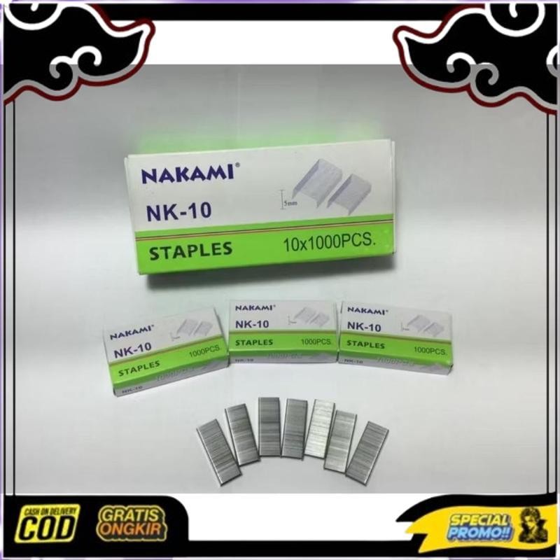 

Terbaik 1Box Isi 10 Pak Kecil Isi Staples Gs 10 Ada 10X1000Pcs Stapler Refill No 10
