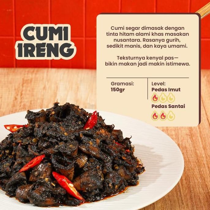 

Lahap Bareng | Cumi Ireng Hitam | Lauk/Makanan Instant Ready To Eat, Real Food, Praktis & Tanpa Pengawet | Cumi Balakutak Sambal Pedas Pasti Promo