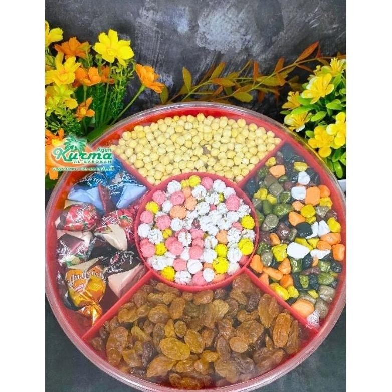 

Paket Olh-Oleh Haji Hampers Premium Quality Sekat 5 | Paket Olh-Oleh Haji 5 In 1