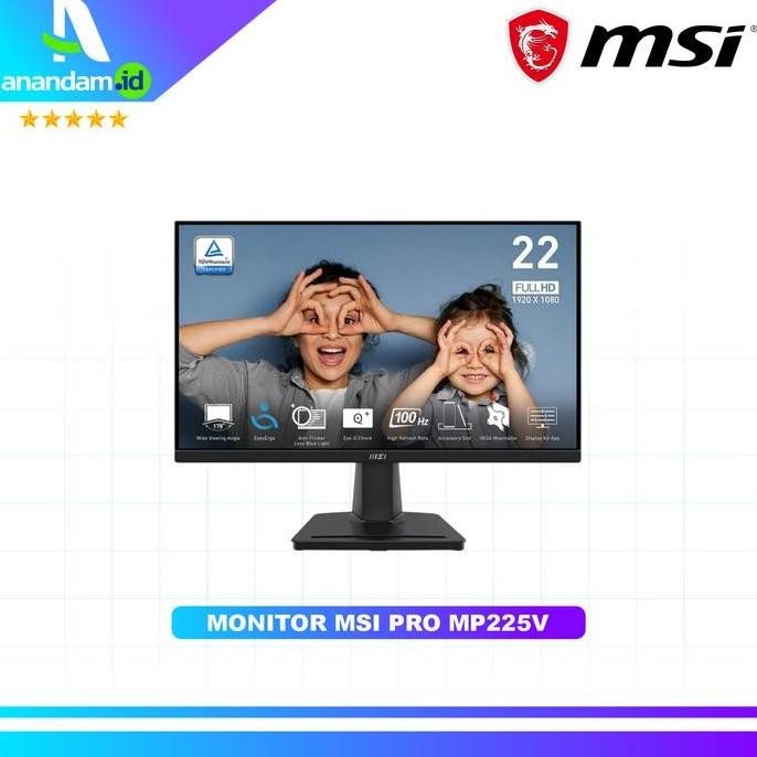 Monitor Msi Pro Mp225V - Full Hd 22" Inch - Monitor Msi 22" Co
