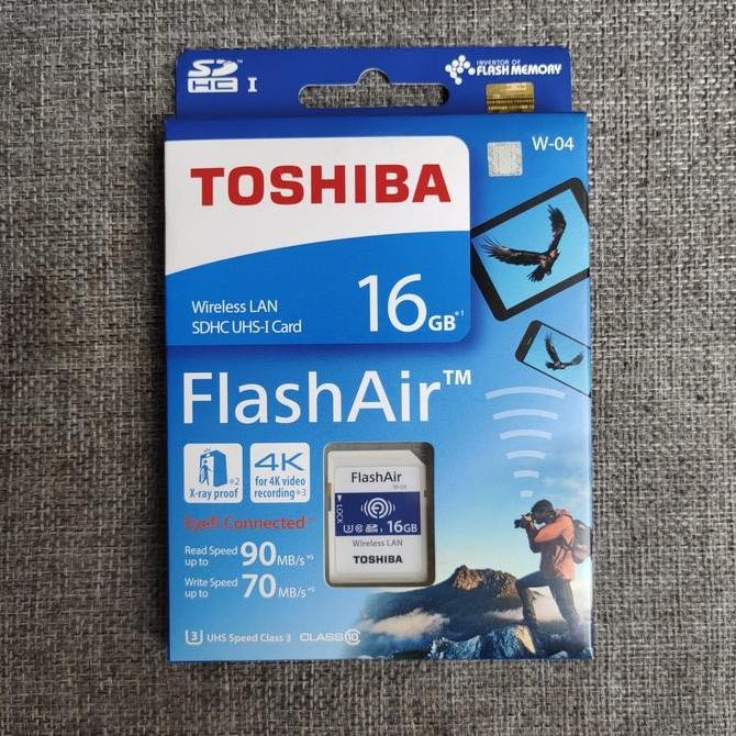 Toshiba Flash Air 16GB Wifi SD Card Wireless LAN Original
