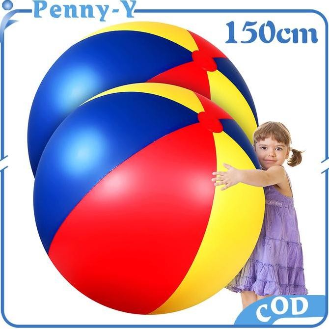 150Cm Giant Beach Ball Bola Pantai Jumbo Bola Pantai Tiup