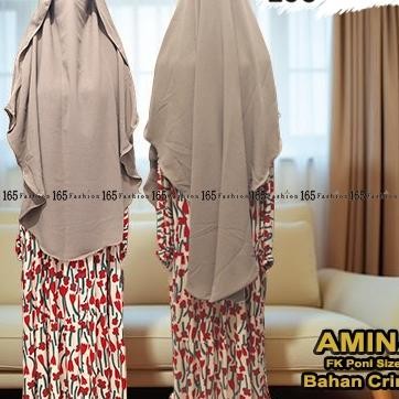 French Khimar Poni Size L Crinkle Amina Cadar On Pola By 165Fashion