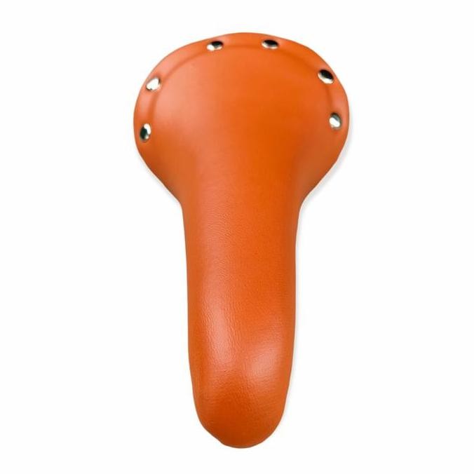 SADEL SEPEDA KLASIK R VINTAGE COKLAT KANCING PAKU SADDLE SEDEL MTB