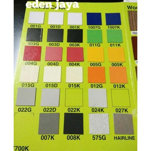 2 lembar formika putih kilat dan 2 kaleng lem aibon 1 kg