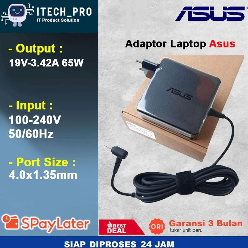 PROMO ORI Adaptor Charger Laptop Asus 19V 2.37A 45W 19V 3.42A 65W 19V 1.75A 33W VIVOBOOK SERIES ADP-