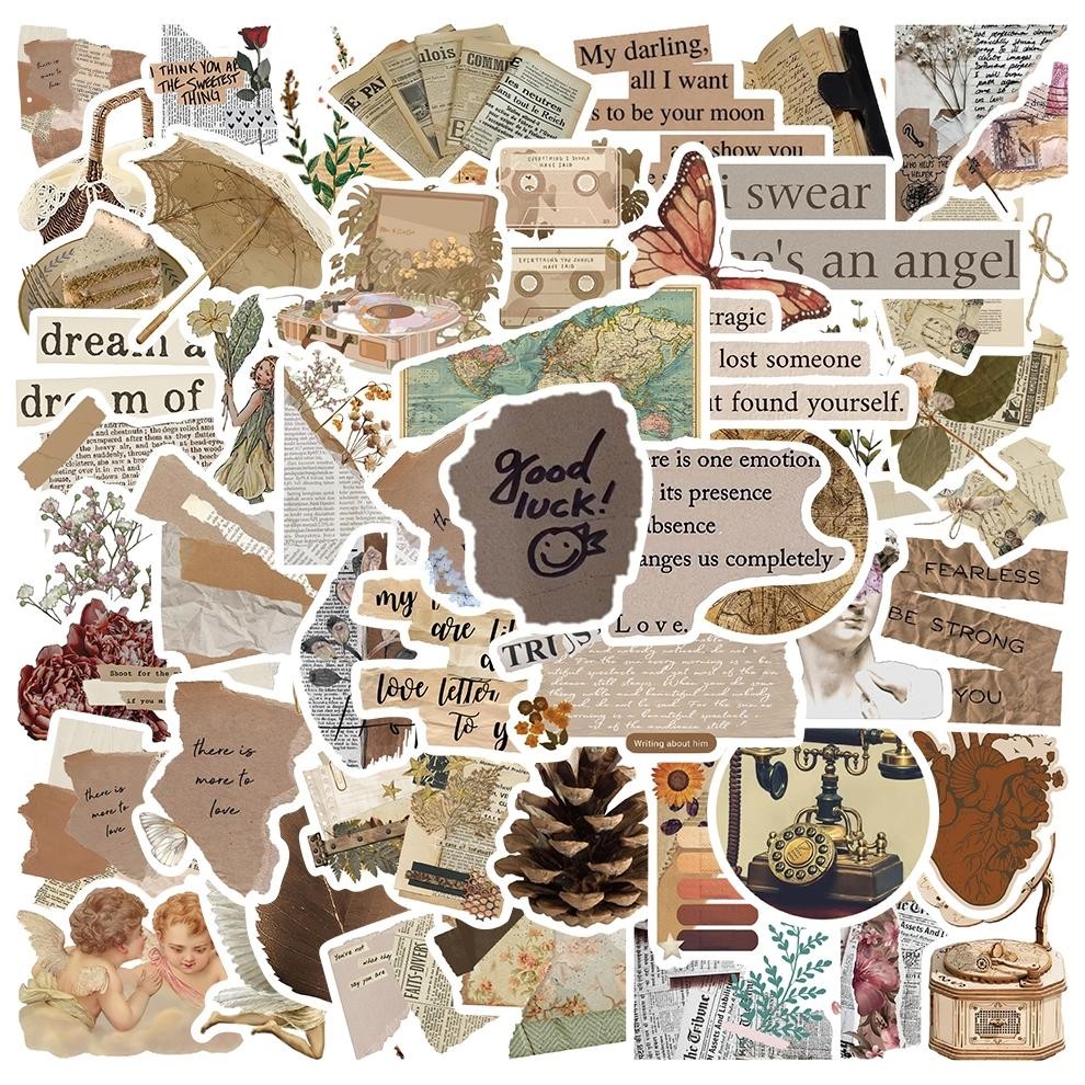 

Stiker Set Stiker Paket Hot Gaya retro Stiker Pola retro phrase Stiker Anti Air Stikers Berperekat Waterproof sticker decal buat Motor Helm Buku Journal Koper Casing HP Laptop Botol Minum MJ-50