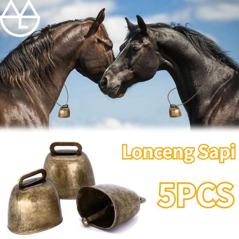 5PCS Bel Sapi Klontongan Sapi Bunyi Keras Lonceng Sapi Besar Lonceng Kalung Sapi Lonceng Kambing MUR