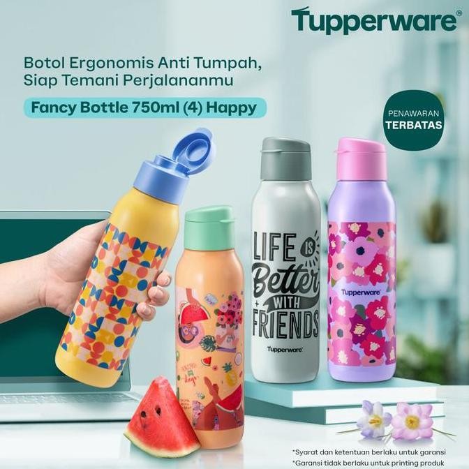 Botol Minum Tupperware Fancy Bottle 750Ml (1)