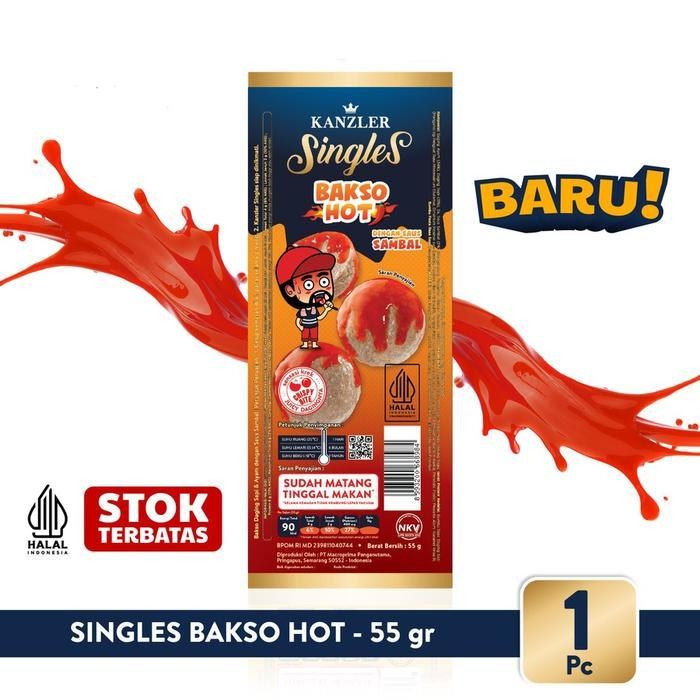 

Rps Kanzler Singles Bakso Pedas 55Gr Hot Meatball Single Halal